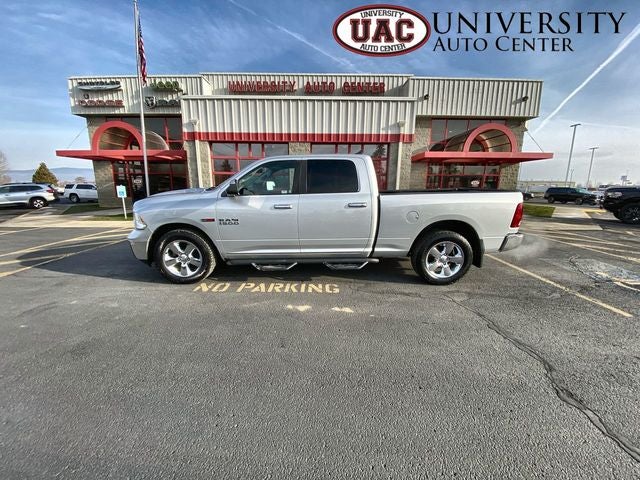 2015 RAM 1500 Big Horn in Bright Silver Metallic Clearcoat — front three-quarter view