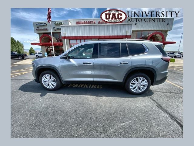 2025 GMC Acadia AWD Elevation in Sterling Metallic — front three-quarter view