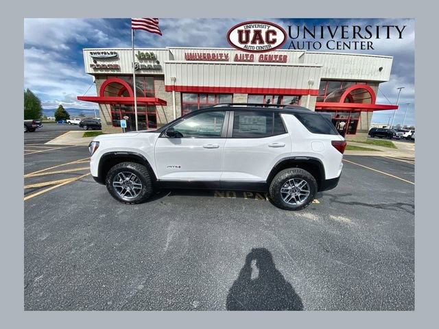 2026 GMC Terrain AT4 in Summit White — front three-quarter view